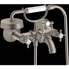 AXOR Montreux 2-grebs kar-/brusearmatur med krydsgreb 170cc steel-optik