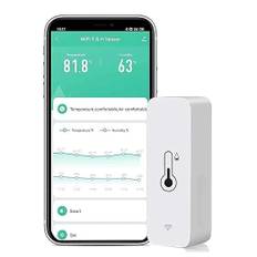 OBOSOE trådløst termometer og hygrometer – WiFi temperatur- og fugtighedsmåler med app-meddelelse og fjernovervågning