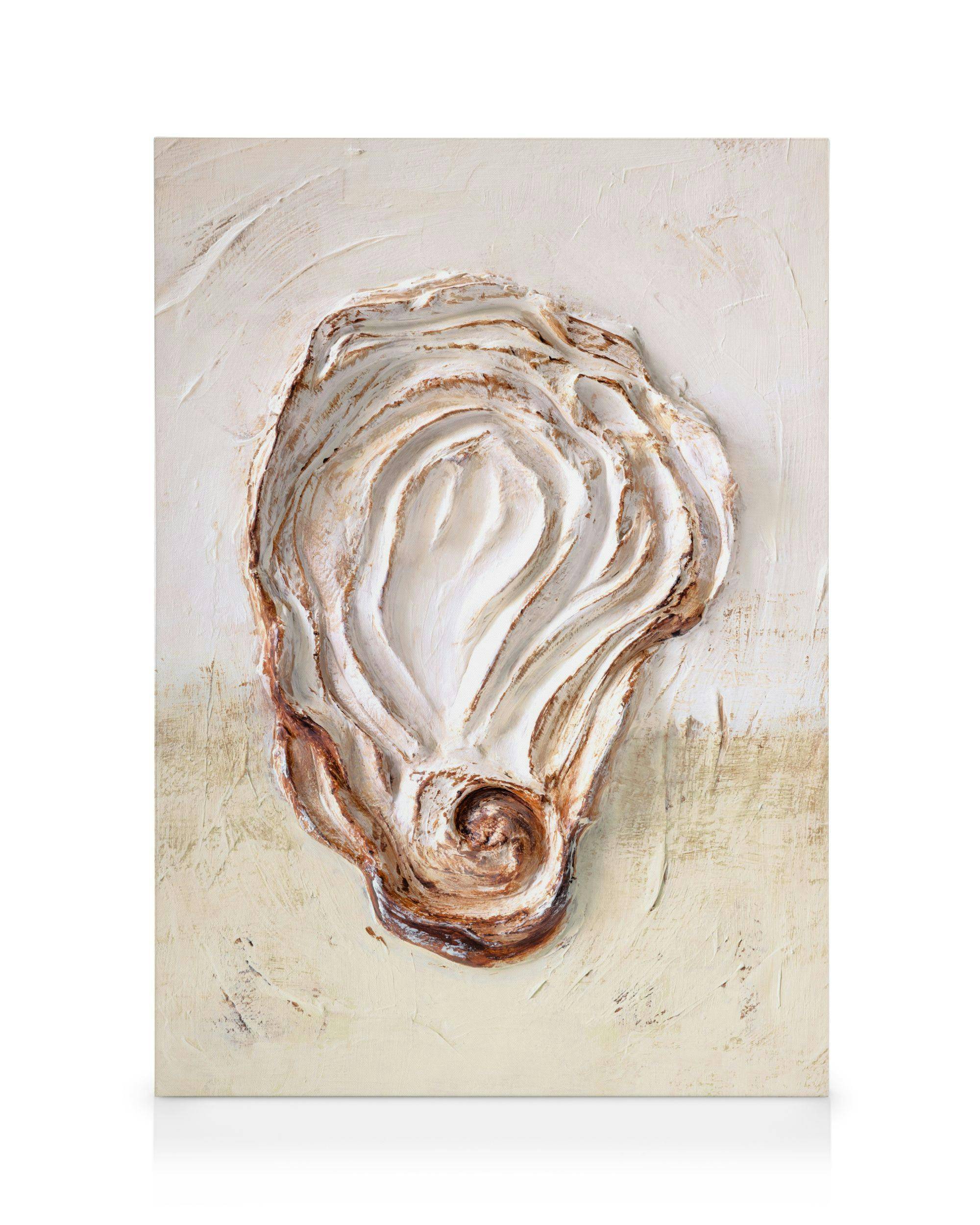 Canvastavlor Oyster Form Canvastavla (100x140 cm - Svart ram)