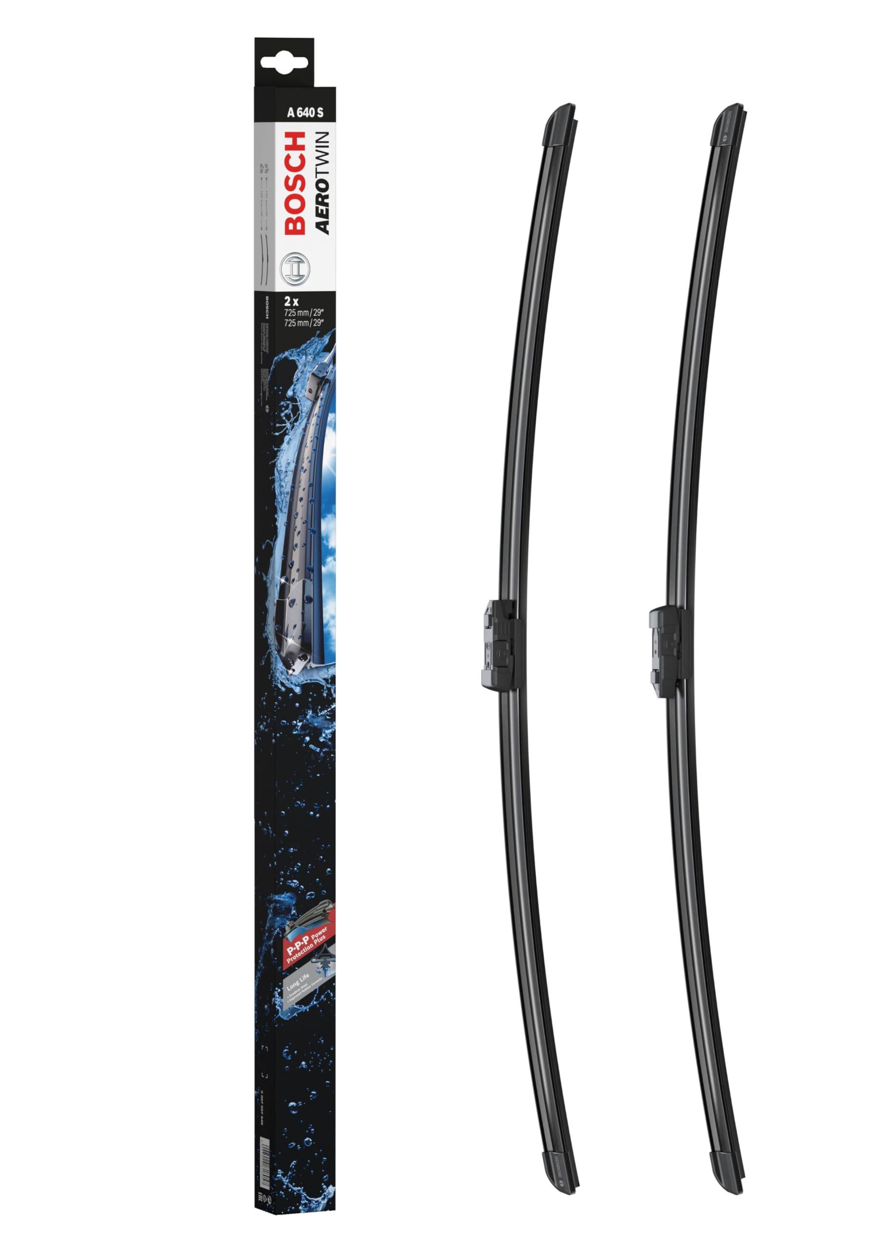 BOSCH AeroTwin Flat Wiper Blades for Imported 725mm x A640S Vehicles, 2,