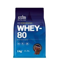 Whey-80 Vassleprotein 1kg Double Rich Chocolate