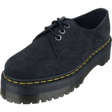 Dr. Martens Lave sko - 1461 Quad II - Charcoal Grey Tumbled - EU36 till EU45 - Unisex - sort - EU40