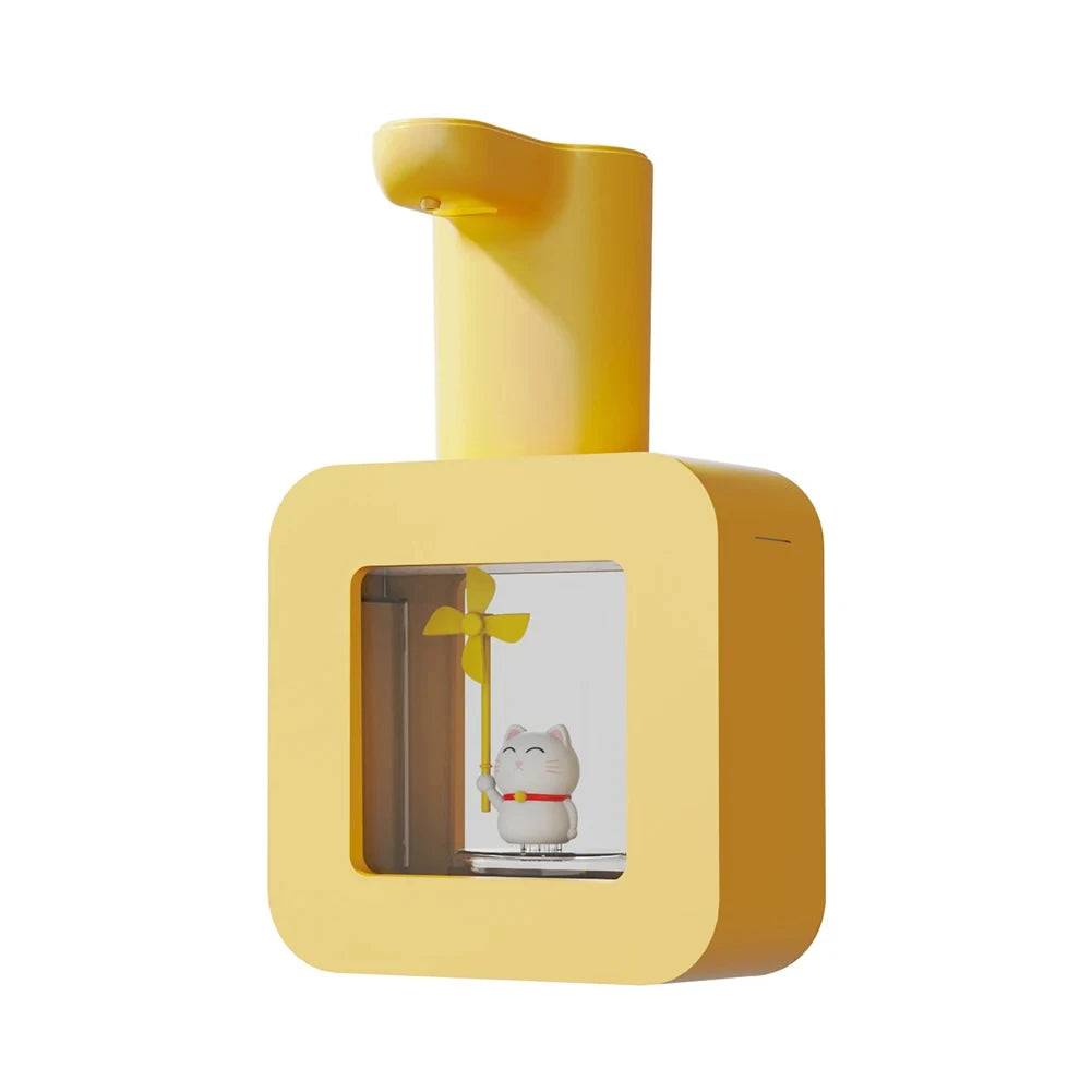 New Automatic Soap Dispenser Cute Pet Contact Free Hand Sanitizer USB Charging - Yellow