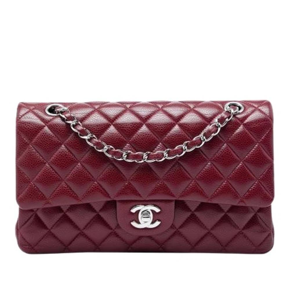 Chanel Vintage Pre-owned Laeder chanel-tasker - Vintage - Dame - Rød - ONE SIZE -