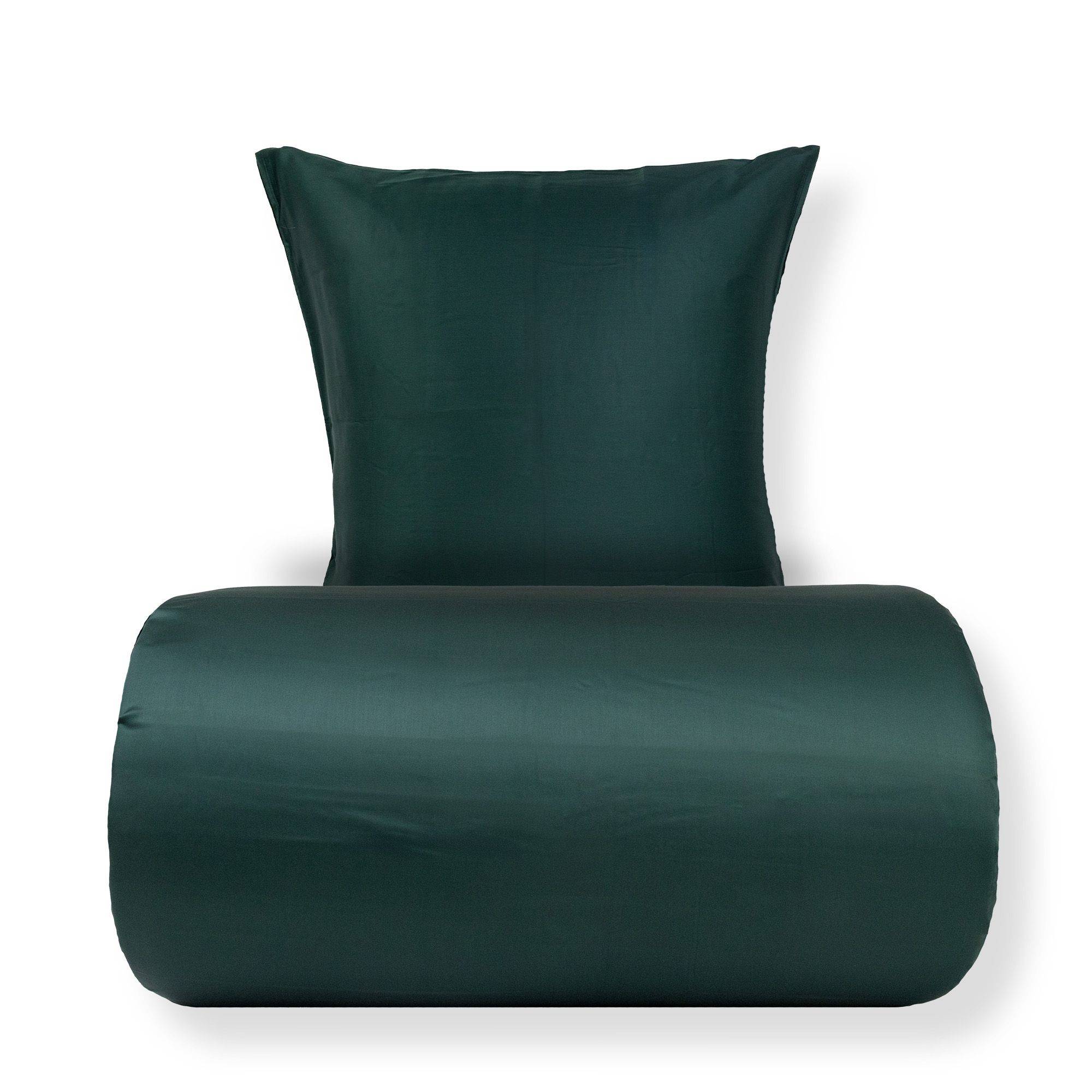 Bambus dobbelt sengetøj 240x220 cm - 100% bambus - Grøn