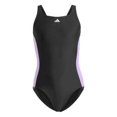 Adidas Girls 3 Stripes One Piece Swimsuit 7-8 Years