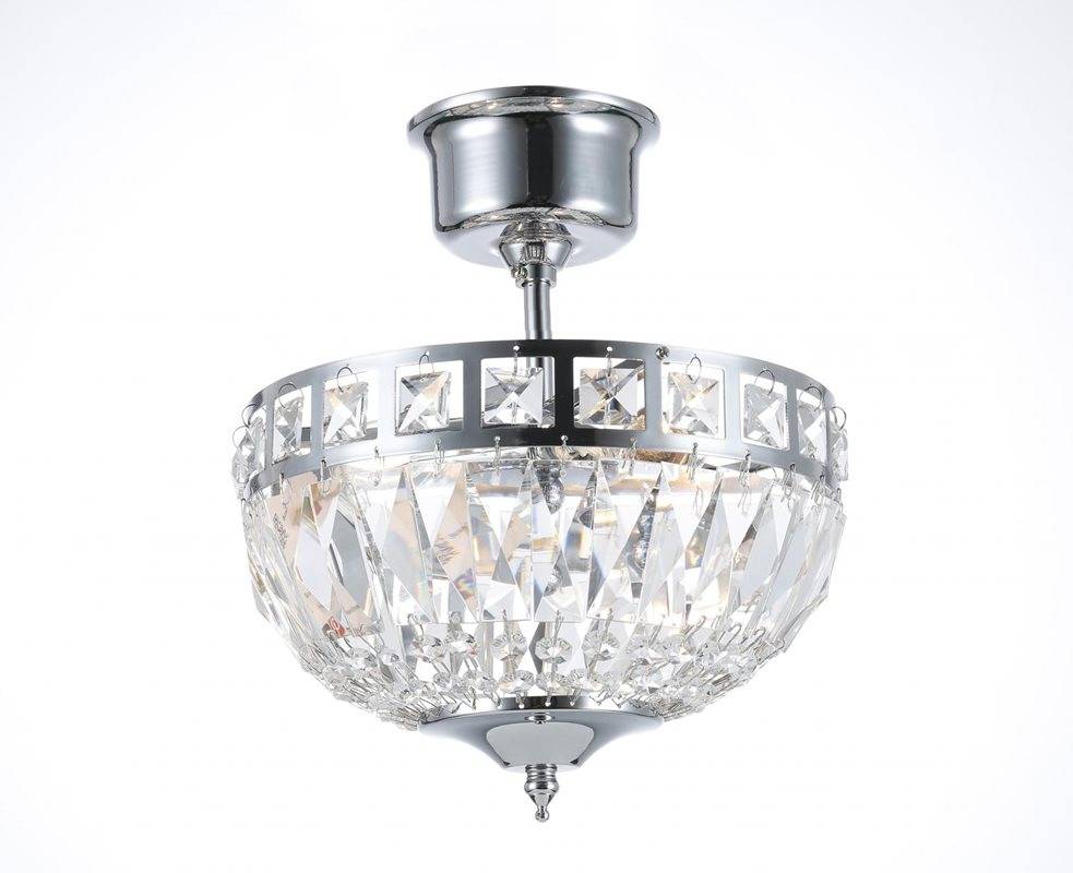 Norrsken Design Flores Kristallplafond Liten 25Cm Krom