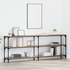 Konsolbord med hylla med lagring artisan ek 200 x 29 x 75 cm
