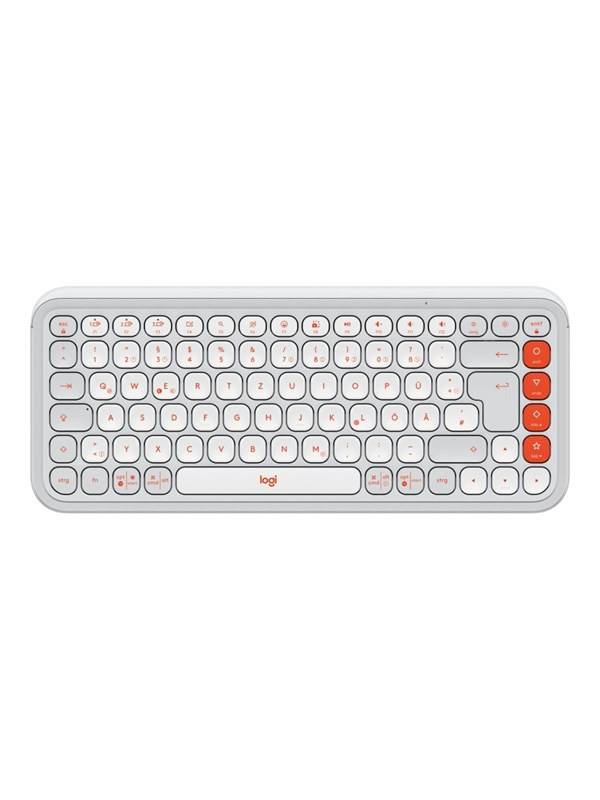 Logitech POP Icon Keys - Tangentbord - Tysk - Vit