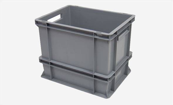 Plastlåda Idona, 400x300x320 mm, 30 liter, grå