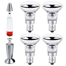 30W E14 R39 lavalampa reflektorlampa, varmvit 2 700 K, 340 LM, E14 R39 uppvärmda glödlampor, AC220-230 V, för uppvärmning av bubbellampa, raketlampa, glitterlampa (silver)