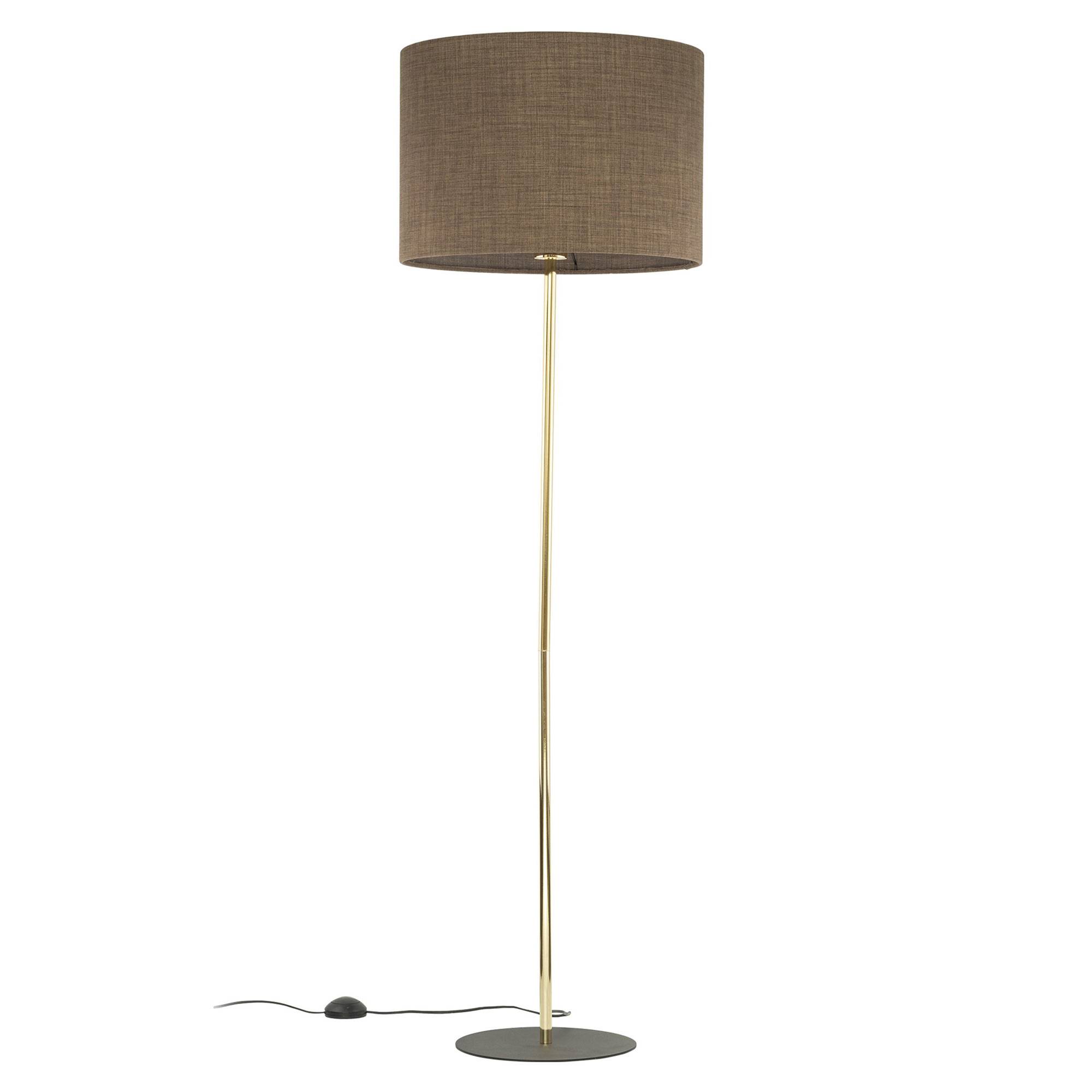Golvlampa Norrland Brun Matt, Guld Blank