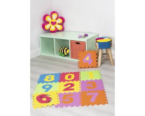 Golvpussel Siffror 10 delar 30x30 cm
