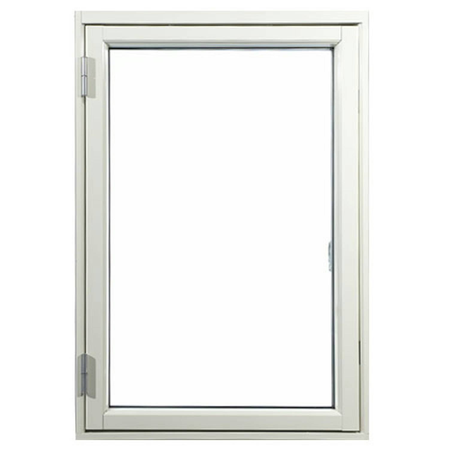 Sidohängt Fönster Outline 3-Glas Aluminium BxH 60x60 cm 3-glas Vitmålat Aluminium