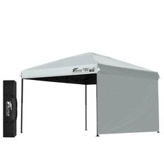 FIELDOOR One Touch Tarp Tent Center Lock Complete Blackout G03 Steel Frame Air Ventilation Highly Water Resistant Silver UV Protection Coating UV