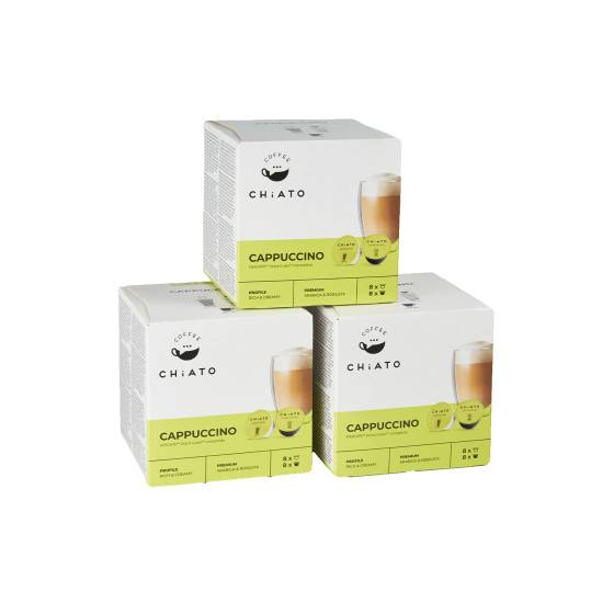 Kaffekapslar kompatibla med NESCAFÉ® Dolce Gusto® CHiATO Cappuccino, 3 x 8+8 st.
