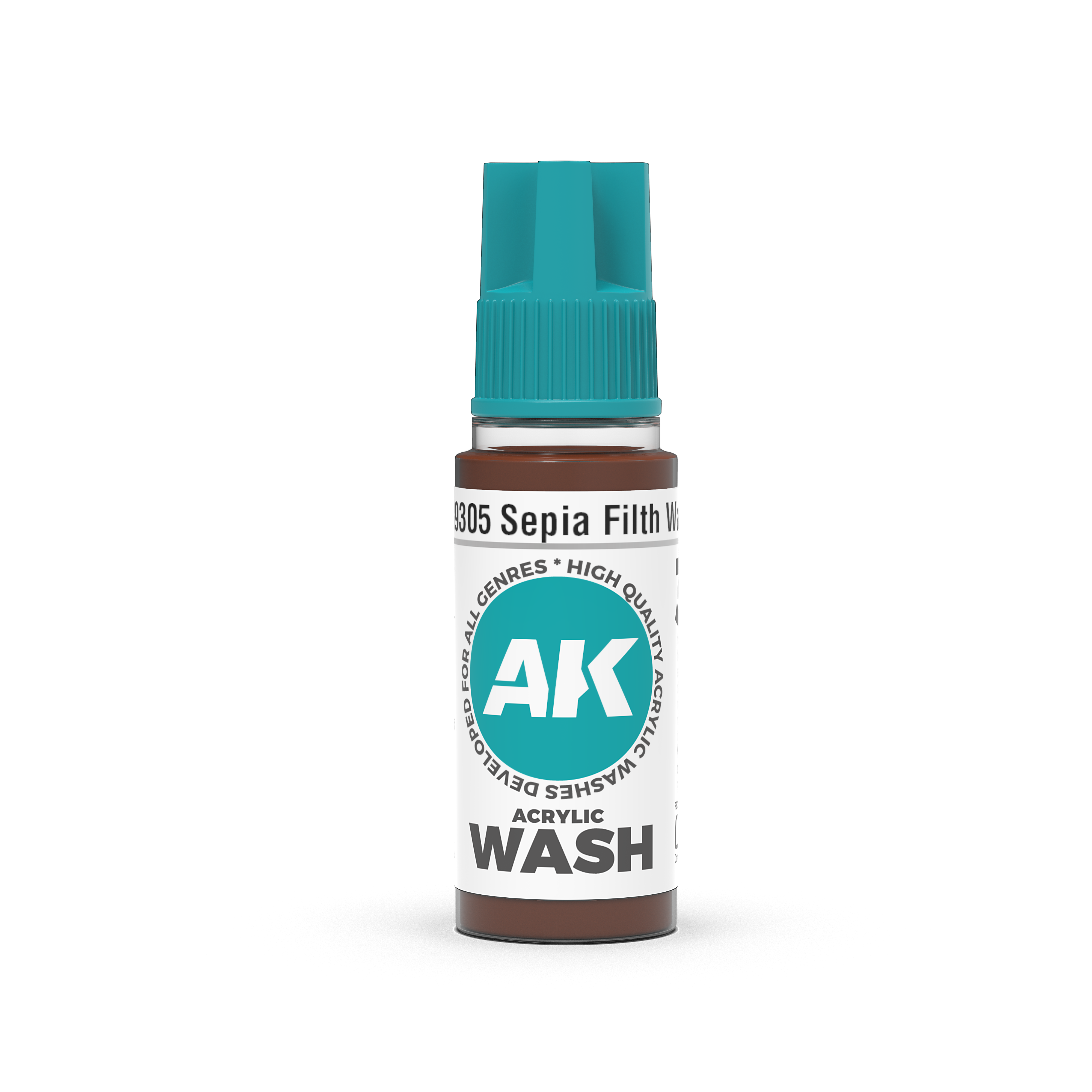 AK Acrylic Wash: Sepia Filth Wash (18ml)