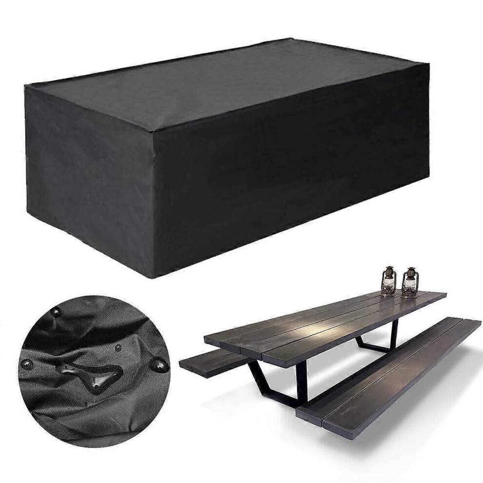 BR-Vie Furniture Covers 213x132x74cm, Waterproof Garden Furniture Cover, Protective Furniture Cover Garden Cover for Table, Sofa, Recliner, Chairs, B