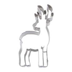 Städter Kakskärare hjort, rostfritt stål, silver, 11 x 11 x 3 cm