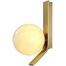 wall lamp Vägglampor G9 vägglampa med krämig vit glaskula lampskärm, kopparfinish Vägglampa belysningsarmatur Idealisk för sovrum Vardagsrum Sängbord Hall Vägglampor Wall light