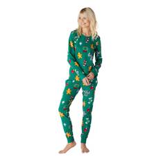 Hohoho Grøn Julepyjamas Dame - XX-Large