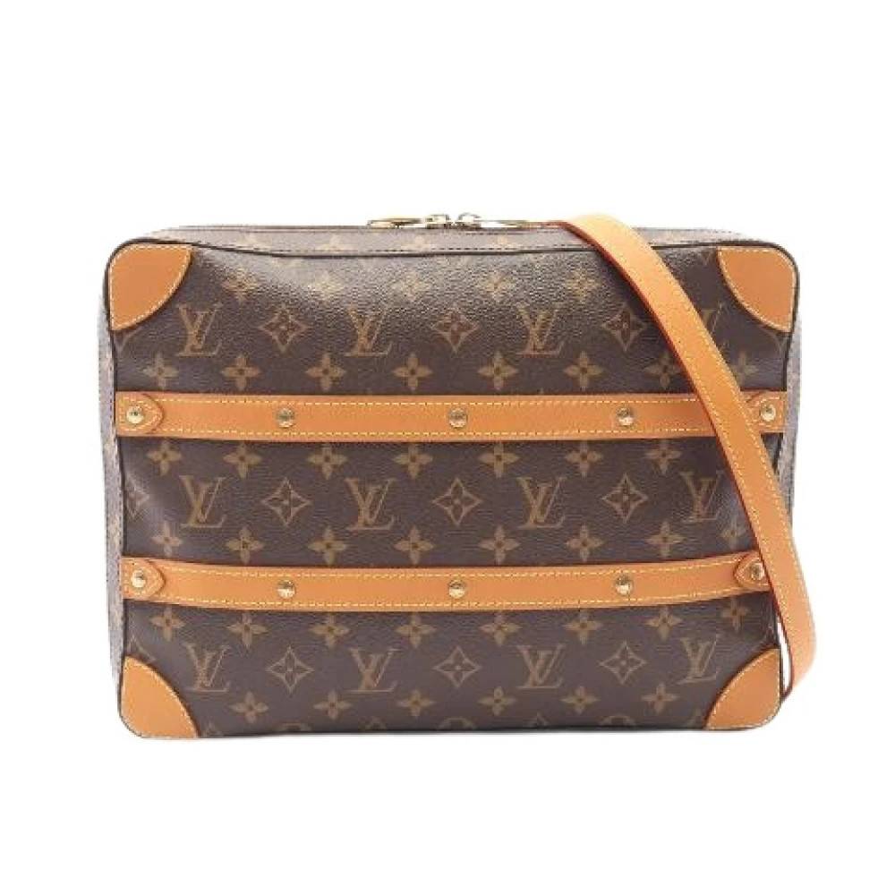 Louis Vuitton Vintage Pre-owned Soft Trunk Messenger Monogram Skuldertaske - Vintage - Herre - Brun - ONE SIZE - Uld