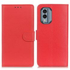 Nokia X30 5G - Læder cover / pung - Rød