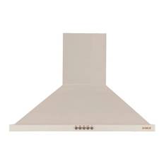 Frithængende pyramide emhætte, Samus HS604DHR, 166W, 400 m3/h, B: 60 cm, Beige