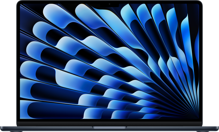 MacBook Air 15-tum, M5 10-core, grafik 10-core, 24GB RAM, 512GB SSD, Midnatt