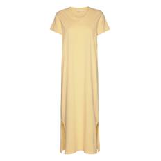 Rebekka Dress Gots Maxikjole Festkjole Yellow Basic Apparel