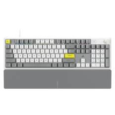 CORSAIR K70 CORE Linear RGB 104 Keys XDA Profile Keyboard Red Axis Gaming Keyboard Replaceable Keycaps White + Wrist Rest Set CH-9109A1E-NA