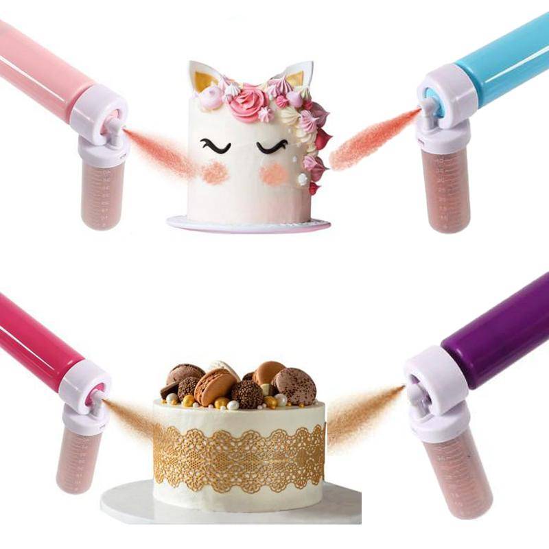 Tårtfärgningsverktyg Tårta Manuell Airbrush Bakdekoration Cupcakes Desserter Sprutpistol Mousse Sandblästring Kök Bakverktyg