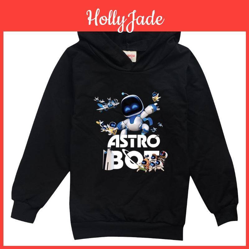 Spel Astro Bot Huvtröja Barn Tecknade Kläder För Tonåringar Flicka Pullover Långärmade Jackor Pojkar Mjukt Tyg Ytterkläder Barnkläder cm