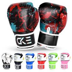 CKE boxningshandskar barn träningshandskar boxning handskar för barn boxningssäck kickboxning för muay thai boxningshandskar (lila)