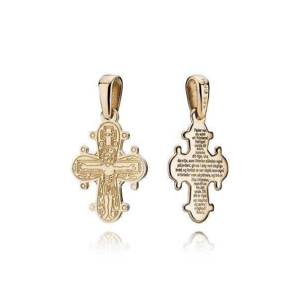 Dagmarkors i 8-14 kt guld - 15x13 mm 14 karat - Guld / Fadervor BNH