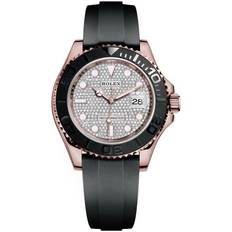 Rolex Herrklocka 126655-0005 Yacht-Master 40 Diamantinfattad/Gummi