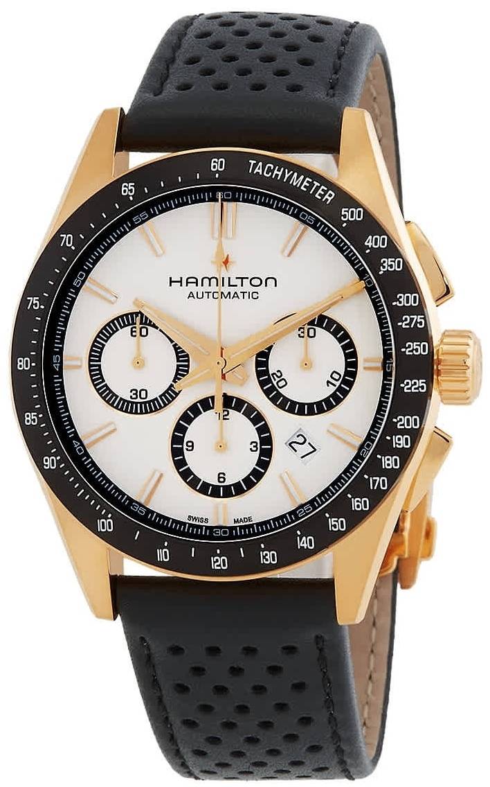 Hamilton Herreur H36626710 Jazzmaster Performer Hvid/Læder Ø42 mm