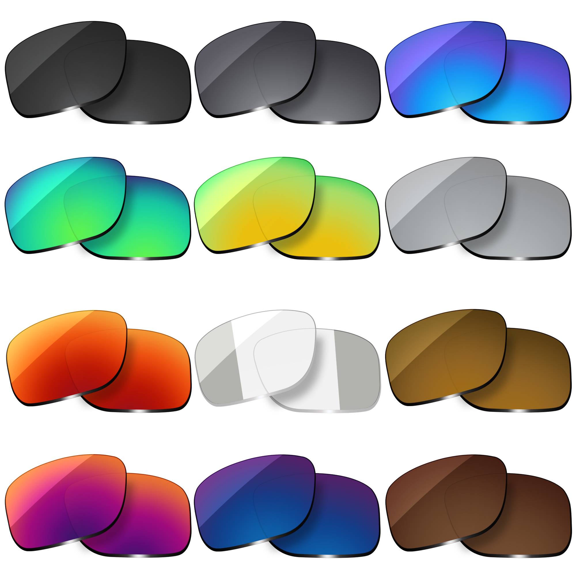 OOWLIT Polarized Lenses Replacements For Oakley Holbrook XL OO9417 59mm Sunglasses