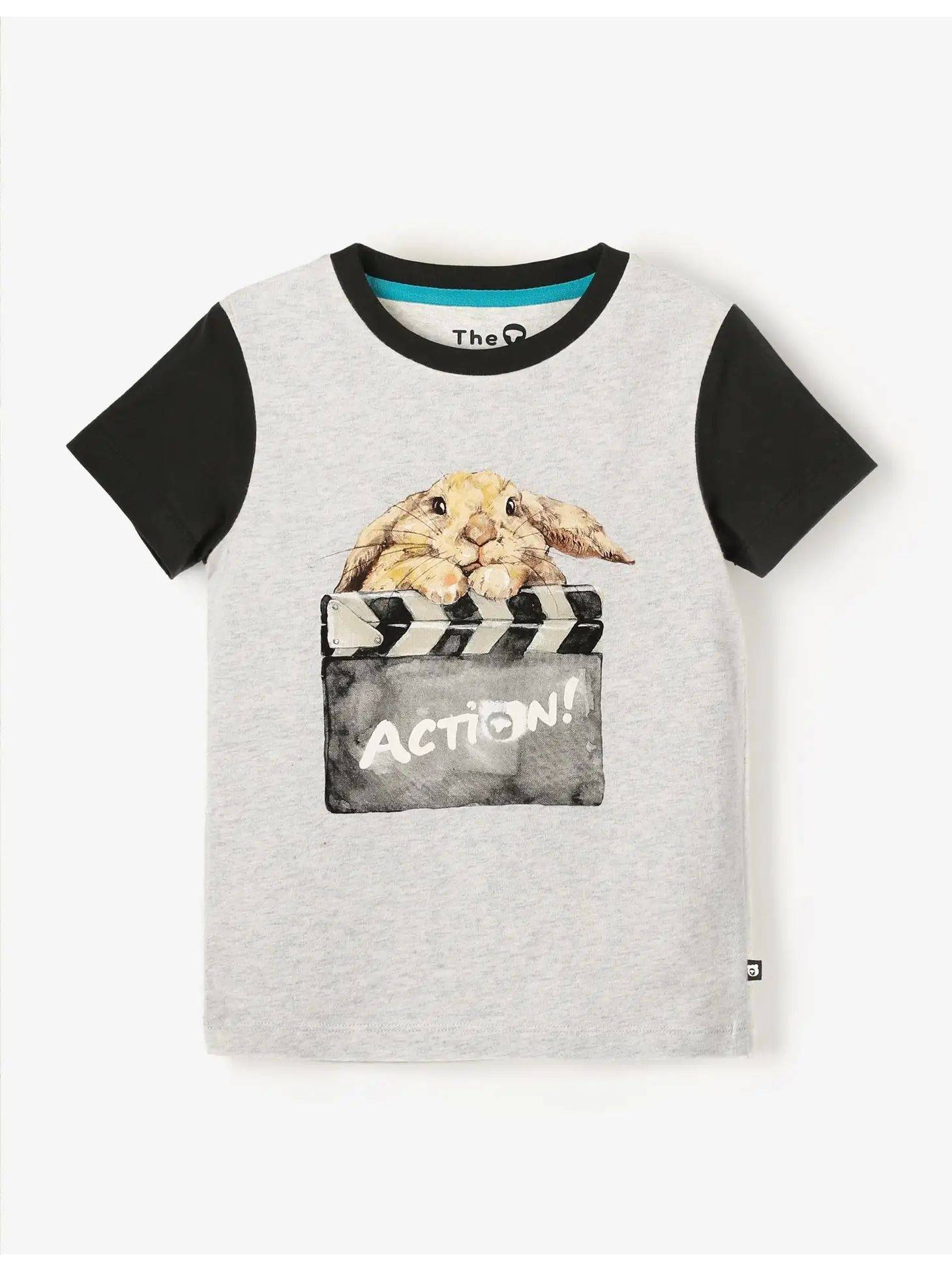 T-shirt kortärmad Filmkanin – Unisex & Ekologisk Tröja för Barn | The QT 2–8 år: 5-6år