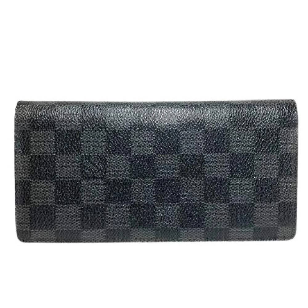 Louis Vuitton Vintage - Pre-owned Porte Feuille Brazza Damier Graphite Plånbok Vintage - Herr - ONE Size -