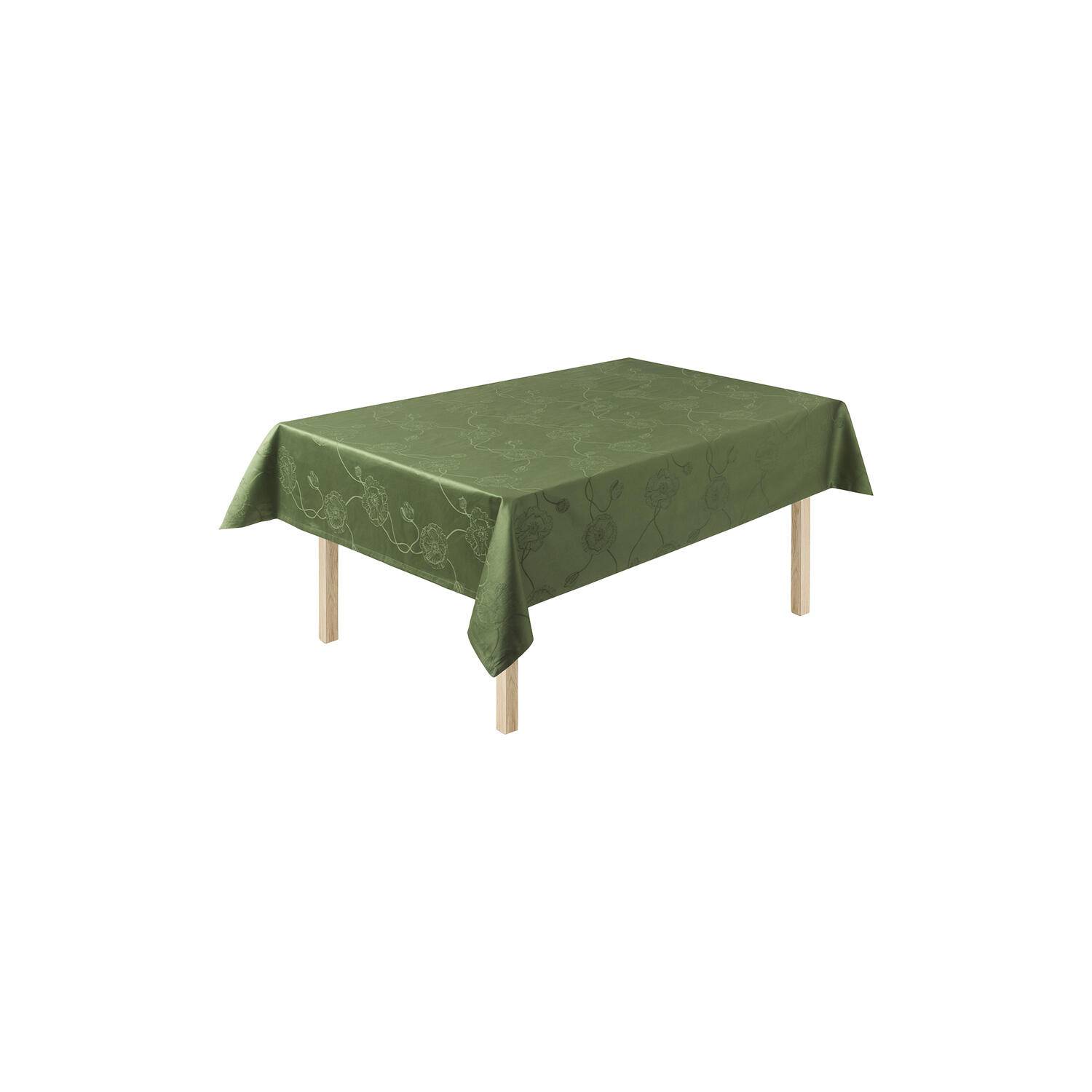Hammershøi Poppy Damask Tablecloth, green