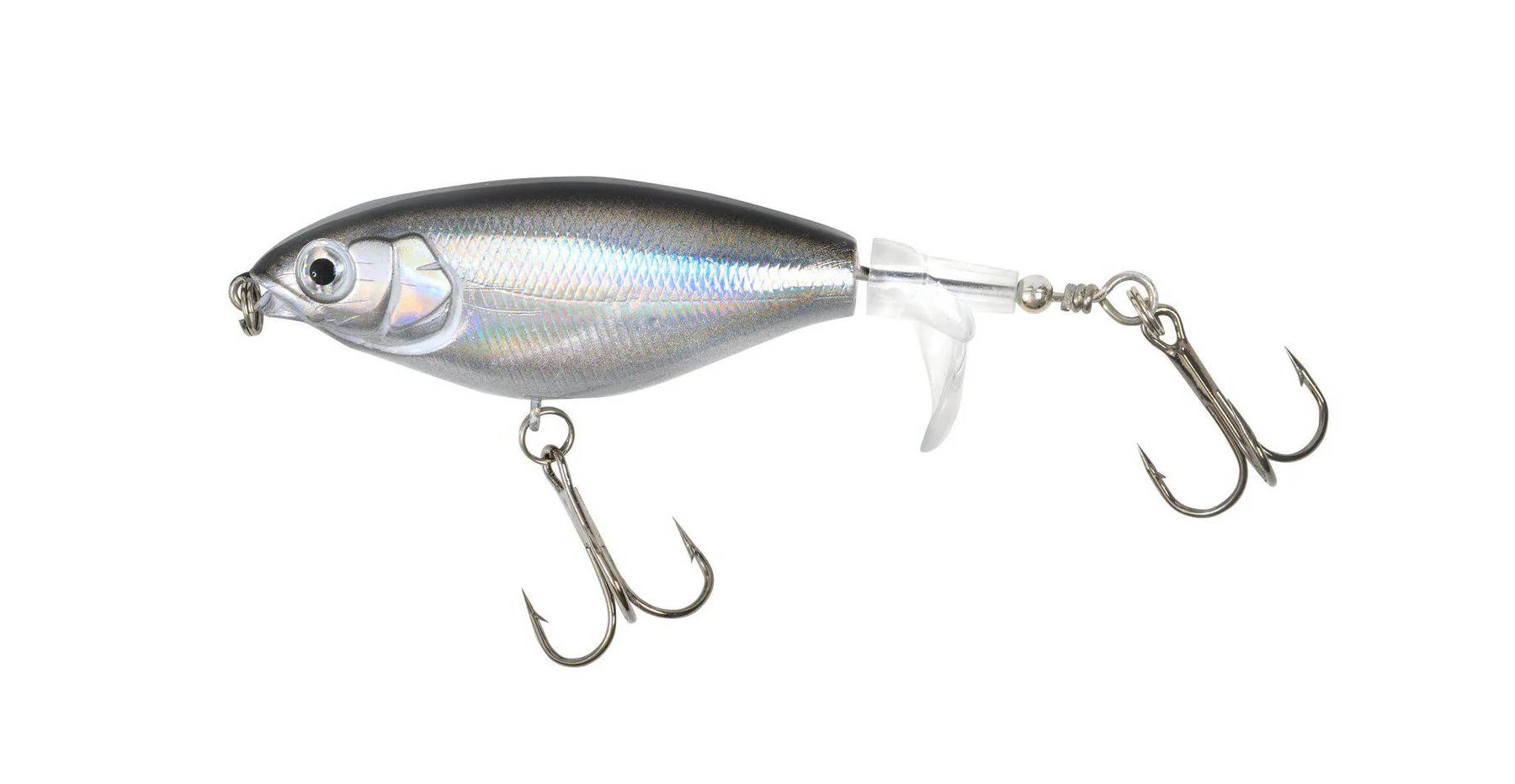 Wobbler Conrad TopWater Splasher 8cm Svart/silver
