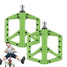 Platta pedaler, halkfria cyklar plattformar pedaler – färgglada cykling fotstöd rostsäkra vattentäta stegplattformar för Road Mountain City hopfällbara elcyklar
