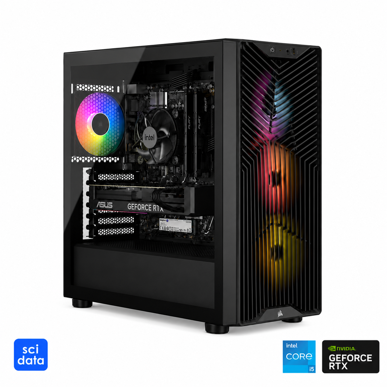 SCI Gamer PC I5 14400F/16/1000/RTX5060TI.