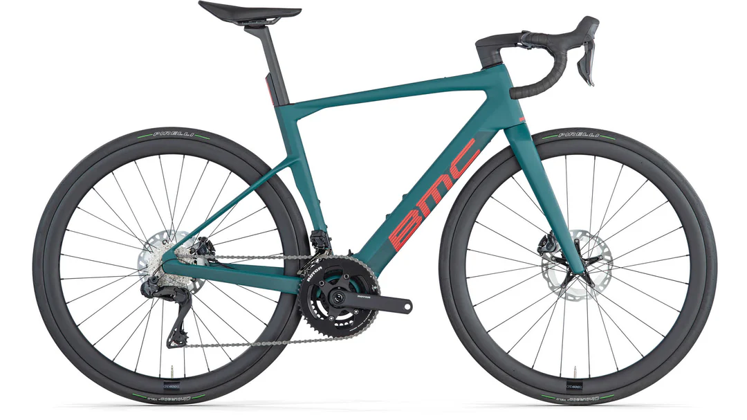 BMC Roadmachine 01 AMP ONE 2025 - Shimano Ultegra Di2 12sp - CRD-400 SL Carbon - 037 / 61 / GREEN / RED