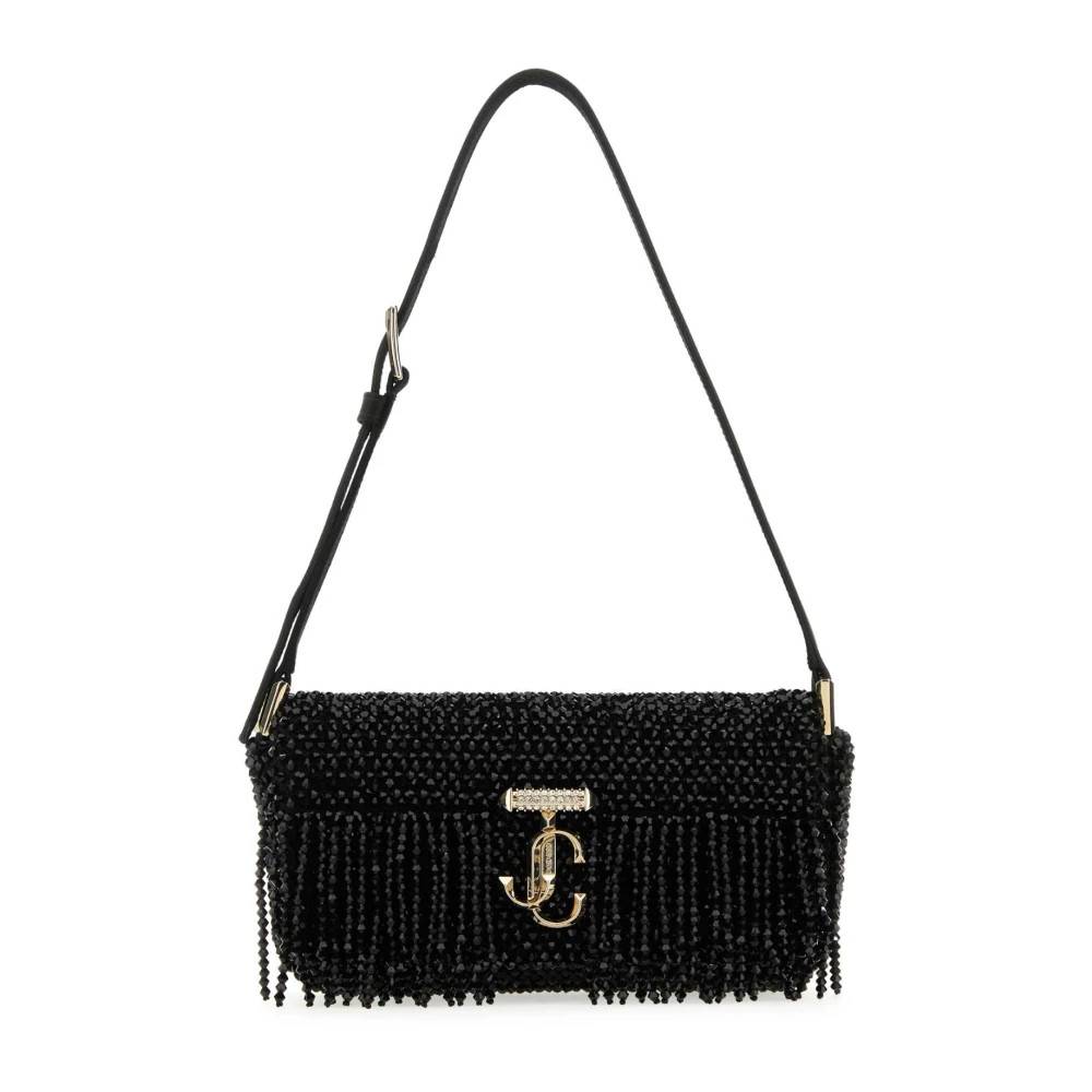 Jimmy Choo Avenue Mini Skuldertaske - Tasker - Dame - Sort - ONE SIZE - Uld