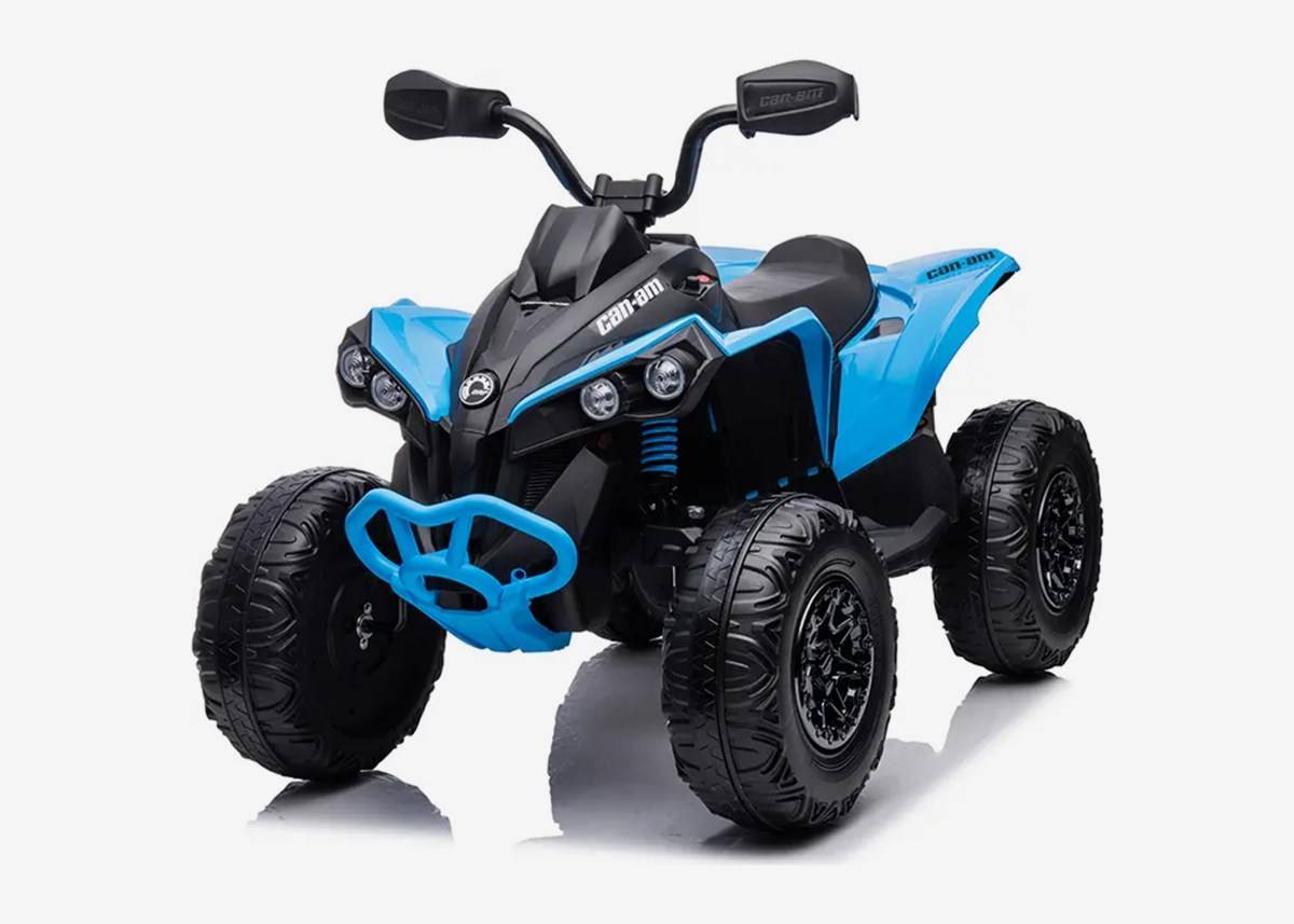 Mini-ATV för barn Can-Am Renegade 12V – justerbar gas, toppfart 3.5 km/h, maxvikt 30 kg – Blå
