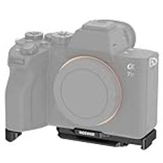 Neewer A7 IV A7R IV A7R V A7S III kamera basplatta, bottenmonteringsplatta med Arca typ QR-bas, 1/4 tum och 3/8 tum trådar, kallsko, kompatibel med Sony Alpha DJI RS2 RS3 Pro Gimbal, CA004B