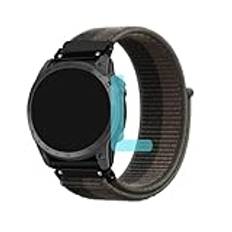 Ekleptikos nylonrem för Garmin Descent MK3 MK3i epix pro 51 mm MK2 mjukt flätat klockarmband för Garmin instinct 2X Tactix 7 Pro Quatix 7X andningsbart ersättningsarmband ((L) grågrön, QuickFit 26 mm)