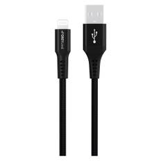GreyLime Braided USB-A til Lightning Kabel Sort, 3 m